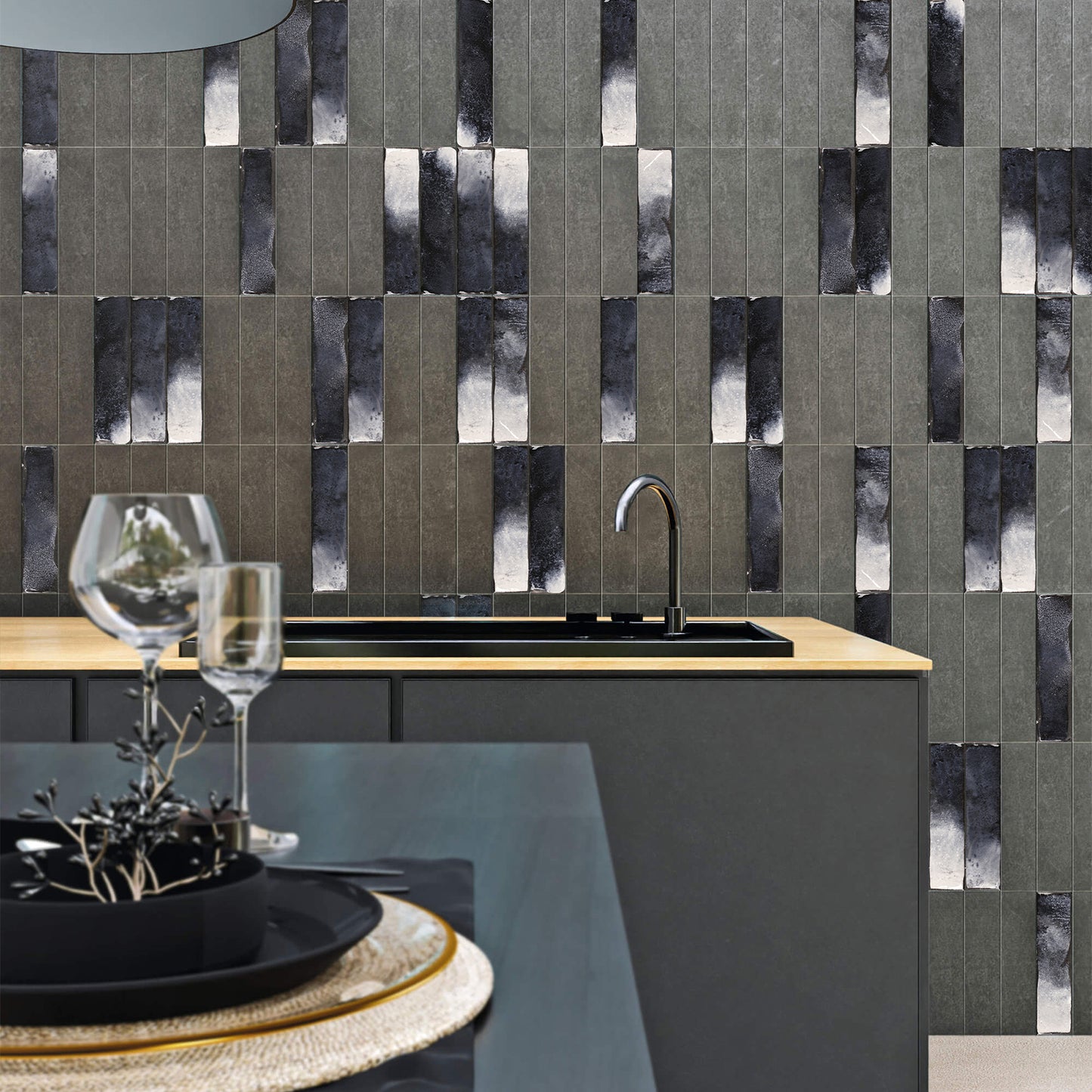 LAVA 3''×12'' Ceramic Handmade Look Subway Wall Tile