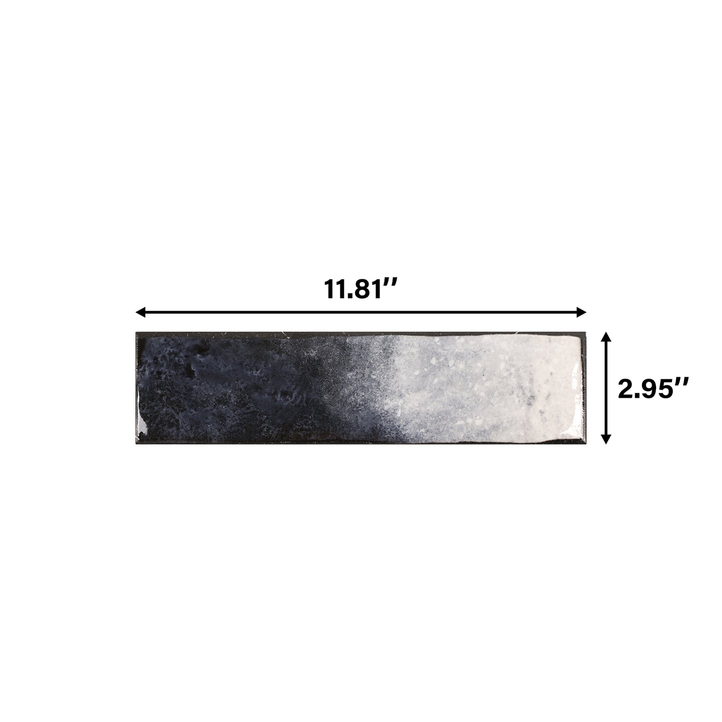 LAVA 3''×12'' Ceramic Handmade Look Subway Wall Tile