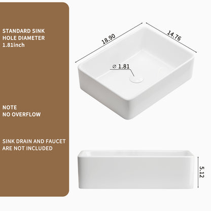Modern Ceramic Bathroom Vessel Sink