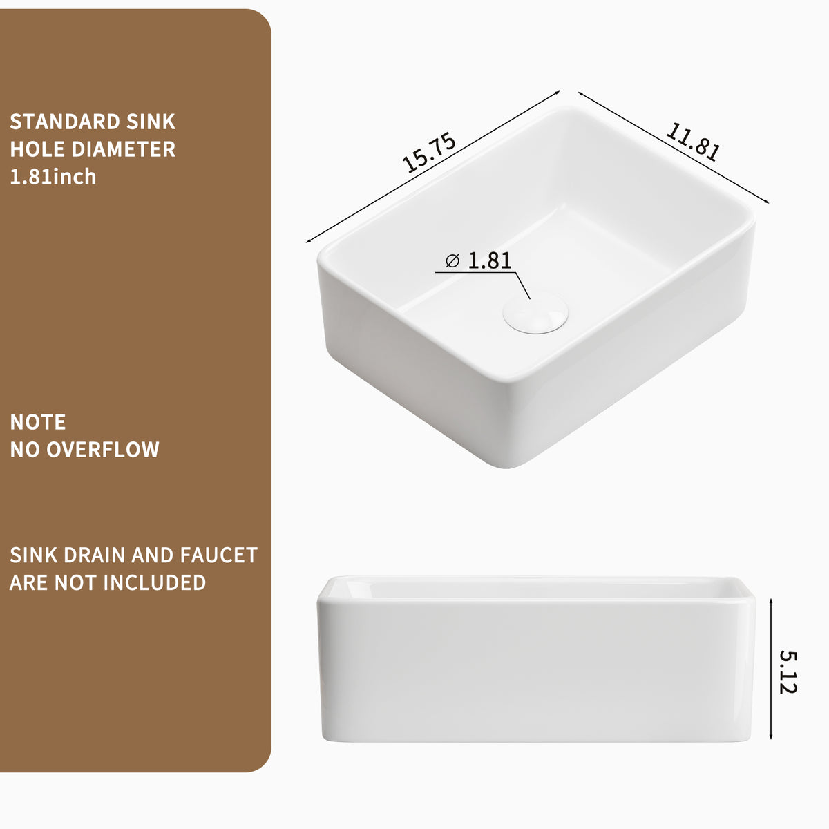 Modern Ceramic Bathroom Vessel Sink