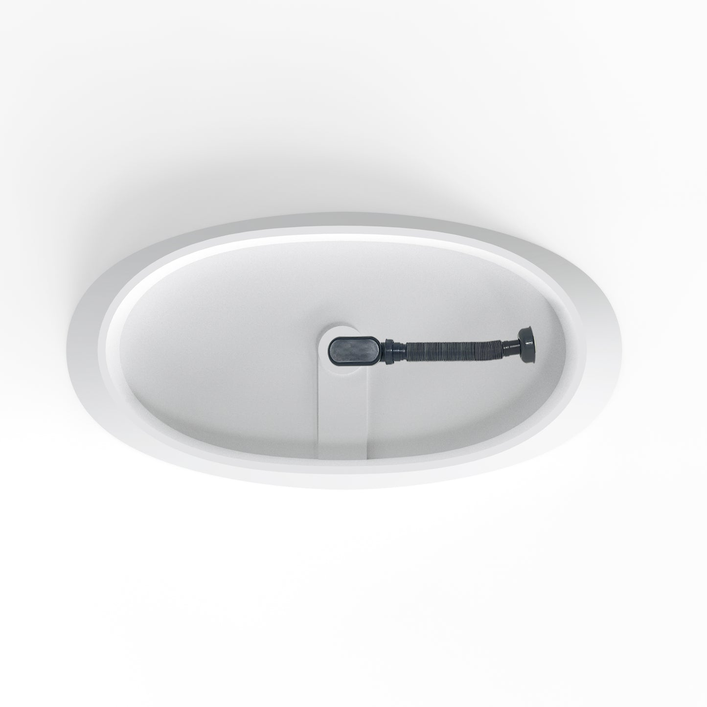 66.9“ Freestanding Solid Surface Soaking Bathtub for Bathroom