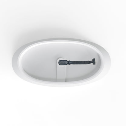 66.9“ Freestanding Solid Surface Soaking Bathtub for Bathroom