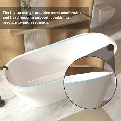 59" Freestanding Slipper Bathtub