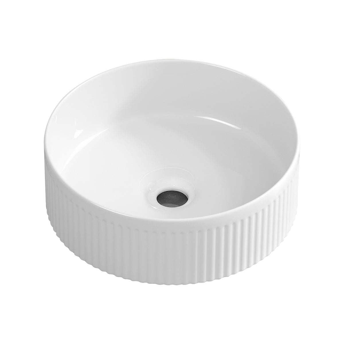 Art Ceramic Wash Basin , White Porcelain Vessel Sink