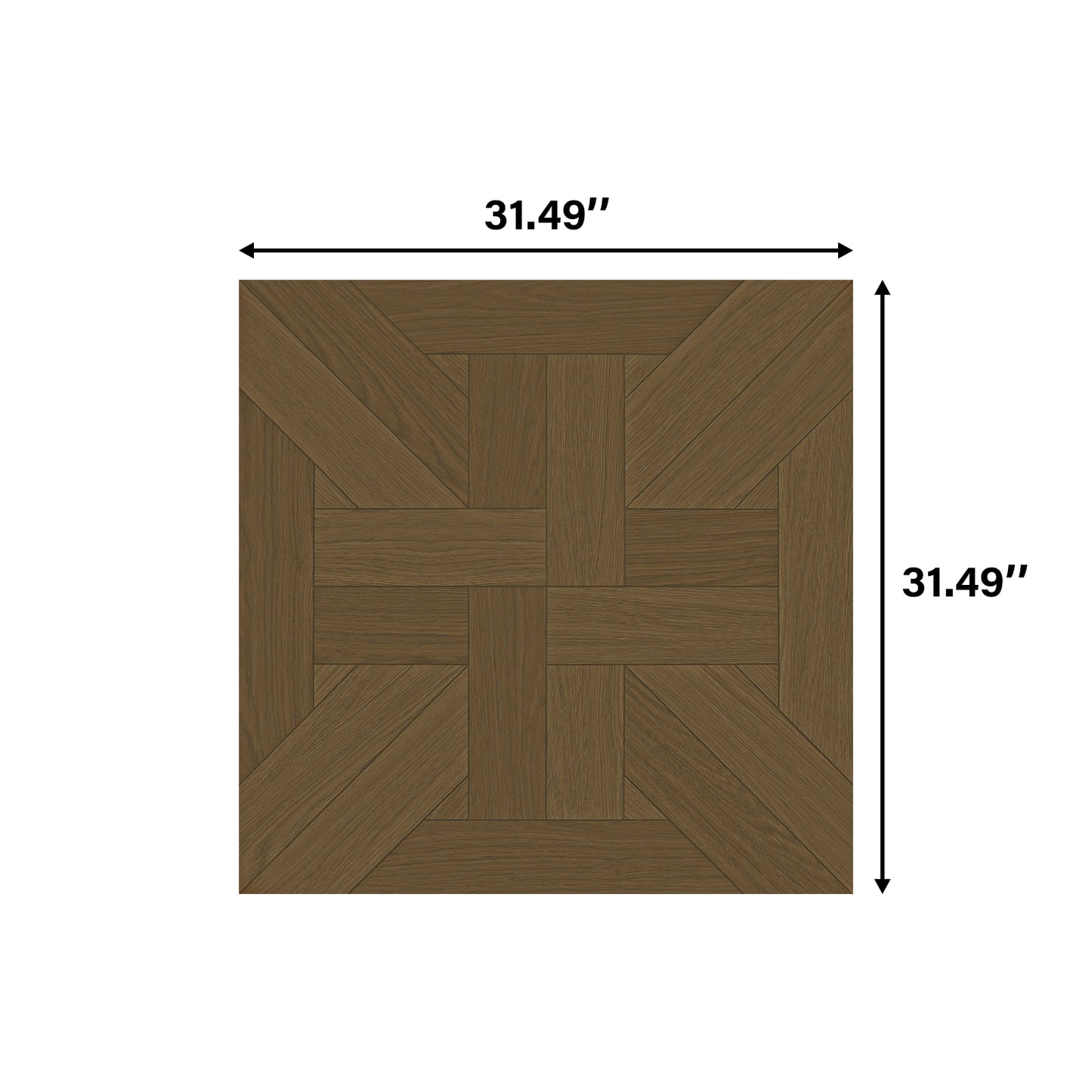 CROSS WOOD 32''×32'' Porcelain Wood Look Wall & Floor Tile