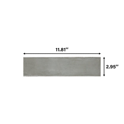 ELEMENTI 3''×12'' Ceramic Handmade Look Subway Wall Tile