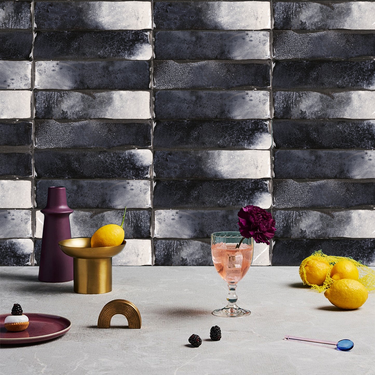 LAVA 3''×12'' Ceramic Handmade Look Subway Wall Tile