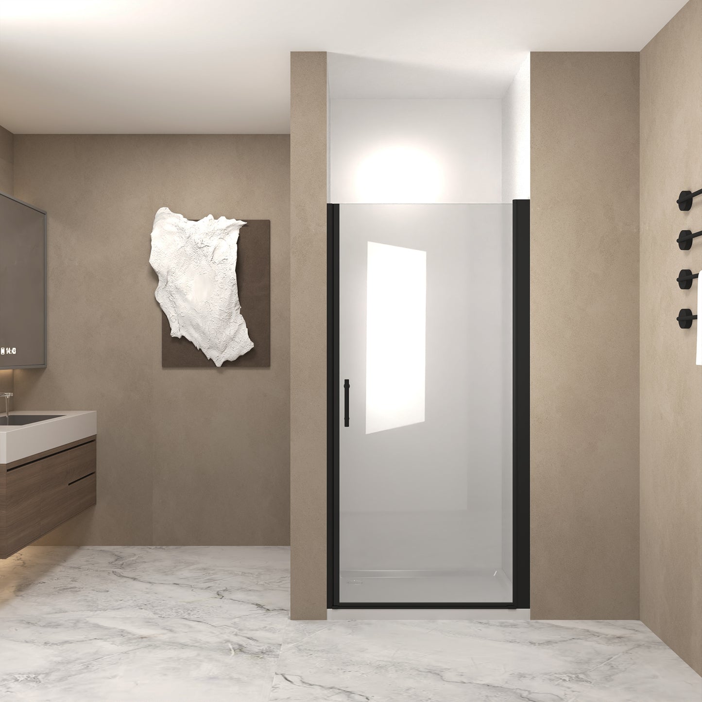 28"W x 72"H Pivot Shower Door