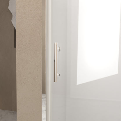 72" H Bifold Shower Door With 1/4" Clear Tempered Glass