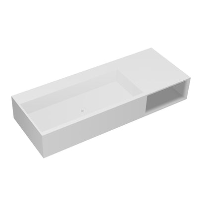 47'' Solid Surface Bathroom Wall-mount Sinks