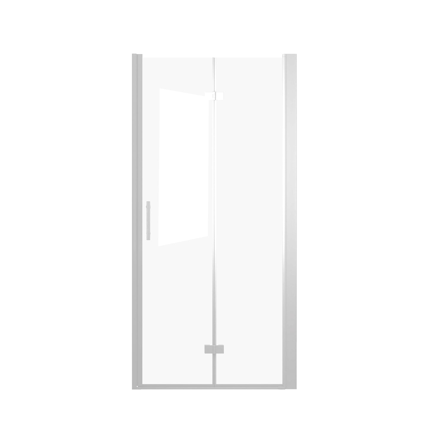 72" H Bifold Shower Door With 1/4" Clear Tempered Glass
