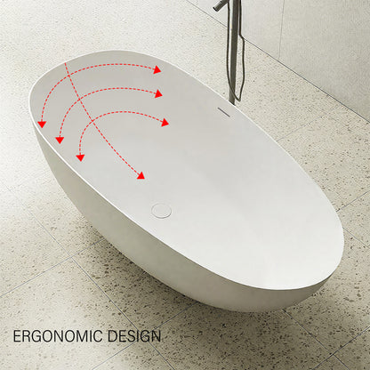 Freestanding Soaking Solid Surface Bathtub