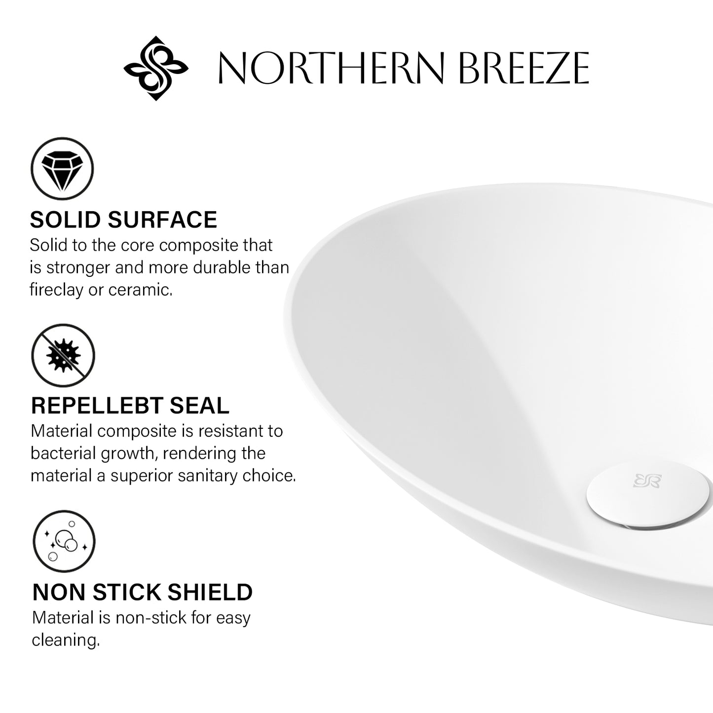 Matte White Handmade Oval Vessel Bathroom Sink