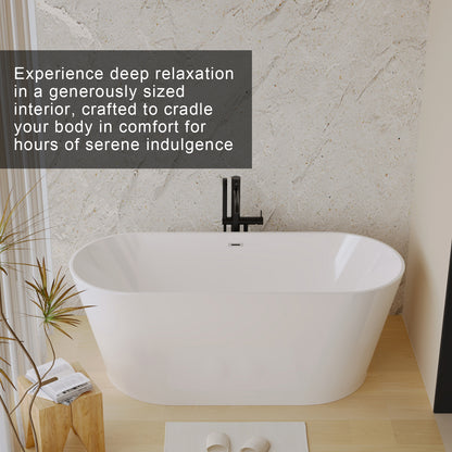 59"-67" Acrylic Freestanding Tub